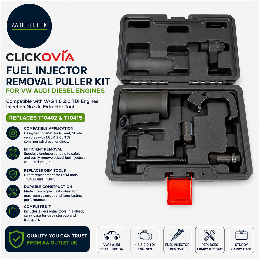 Fuel Injector Removal Puller Kit VW Audi Diesel VAG 1.6 2.0 TDi T10402 T10415