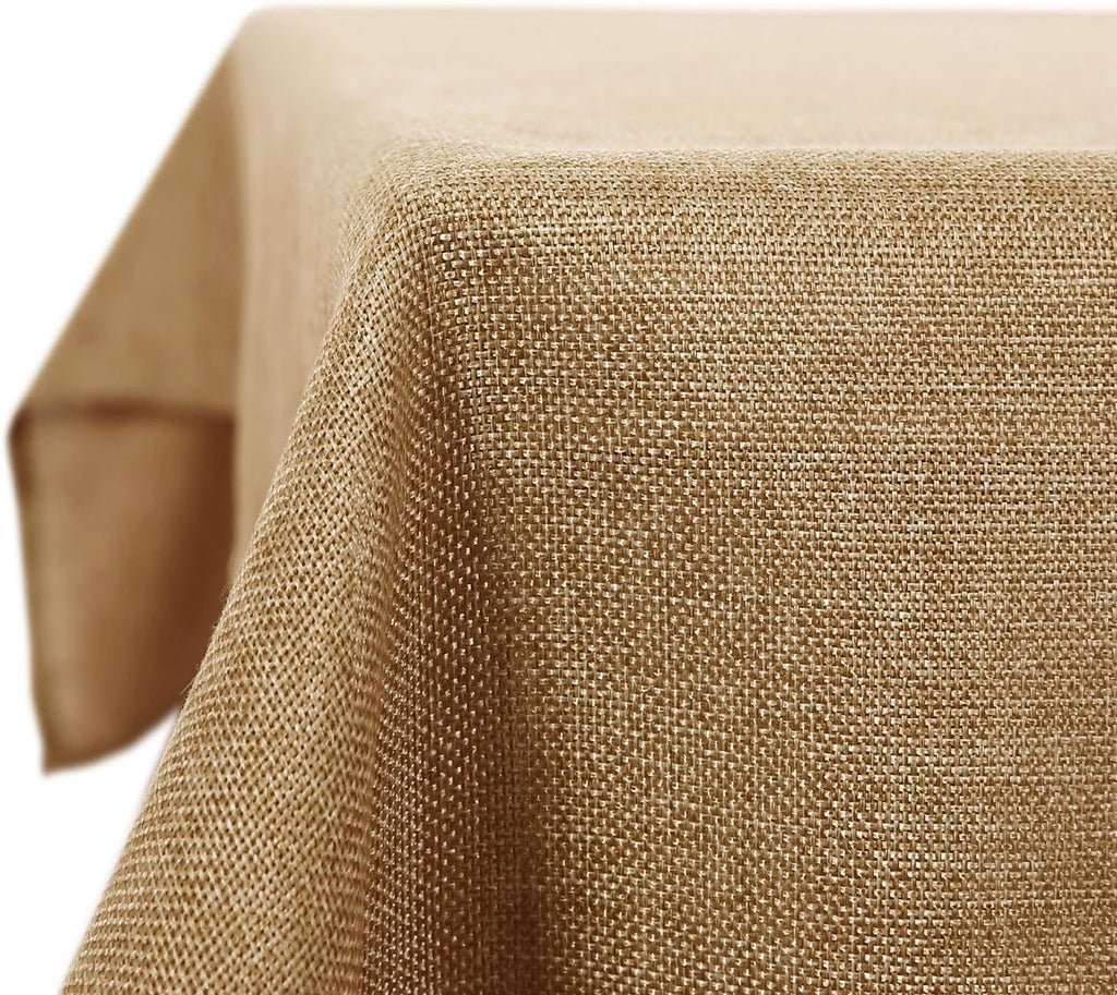 Deconovo Waterproof Stain Resistant Linen Fabric Tablecloth 137x200cm New