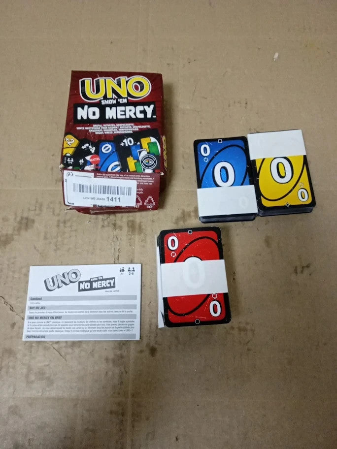 Mattel Games Uno Show No Mercy Card Game Kids Adults Family Parties Travel  7+