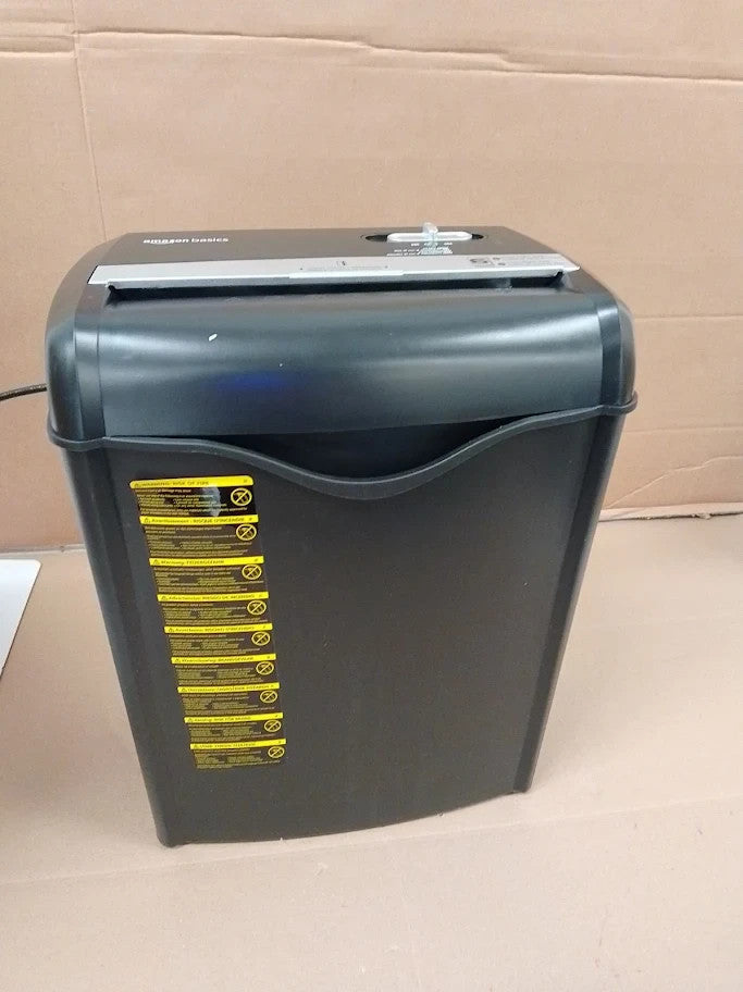 Amazon Basics 5 To 6 Sheet Cross Cut Paper Credit Card Shredder 14.3L Black