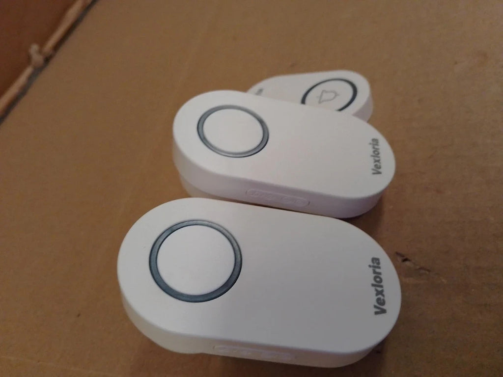 Vexloria Wireless Doorbell Receiver 150m Long Range Battery Operated White