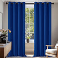 Deconovo Super Soft Blackout Curtains Thermal Insulated Eyelet 2.21x1.4cm New