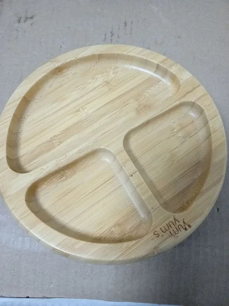 Baby Bamboo Weaning Presented by Yum Yums Bamboo Plate Bowl Set