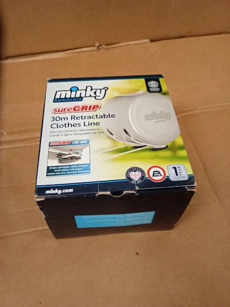 Minky Retractable Duo Reel Washing Line Grey 2x15m Packaging May Vary