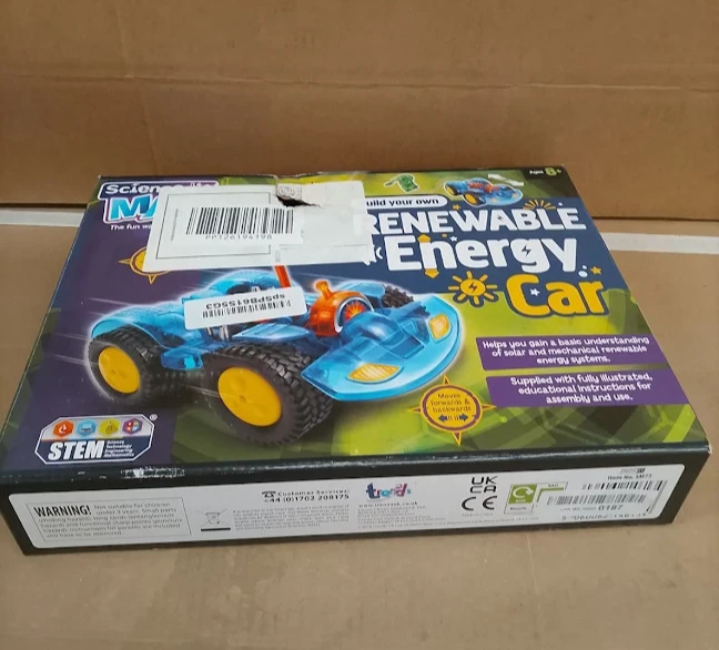Science Mad Renewable Energy Electric Car STEM Toy Solar Powered Generator New