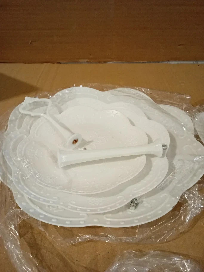 3 Tier Cake Stand 2 Pack Square Afternoon Tea Stand Food Grade PP New