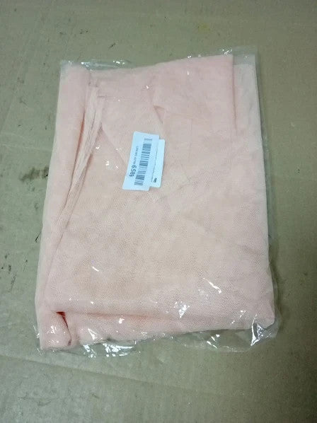 Cabodyals 2M 1.6M Pearl Pink Tulle Fabric Netting Sheer Mesh Netting New