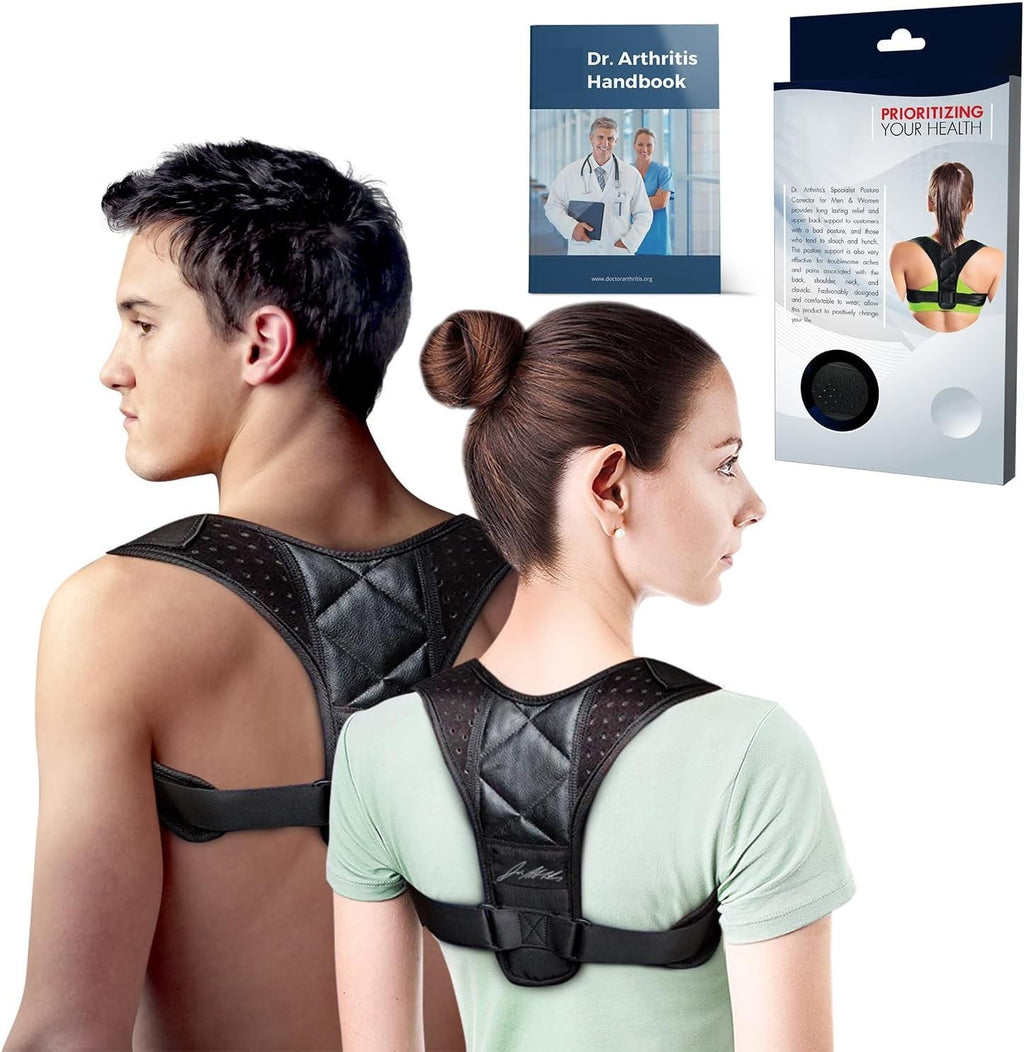 Back Support Brace Posture Corrector Shoulder Neck Lumbar Belt Large New