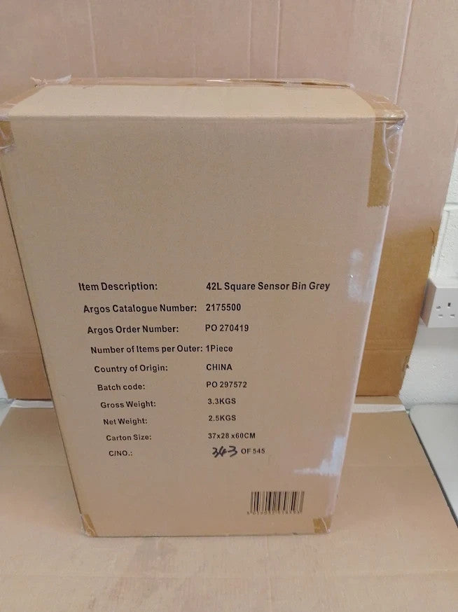 Tower 42 Litre Sensor Kitchen Bin Grey Automatic Touchless Waste Quality Design