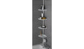 Argos Home Steel Shower Organiser Pole 4 Shelves 244x19.6x19.6cm White New