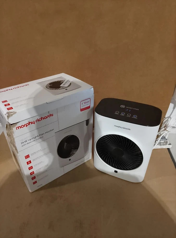Morphy Richards Heat Flux 2000W Upright Fan Heater Remote Control Anti Freez New