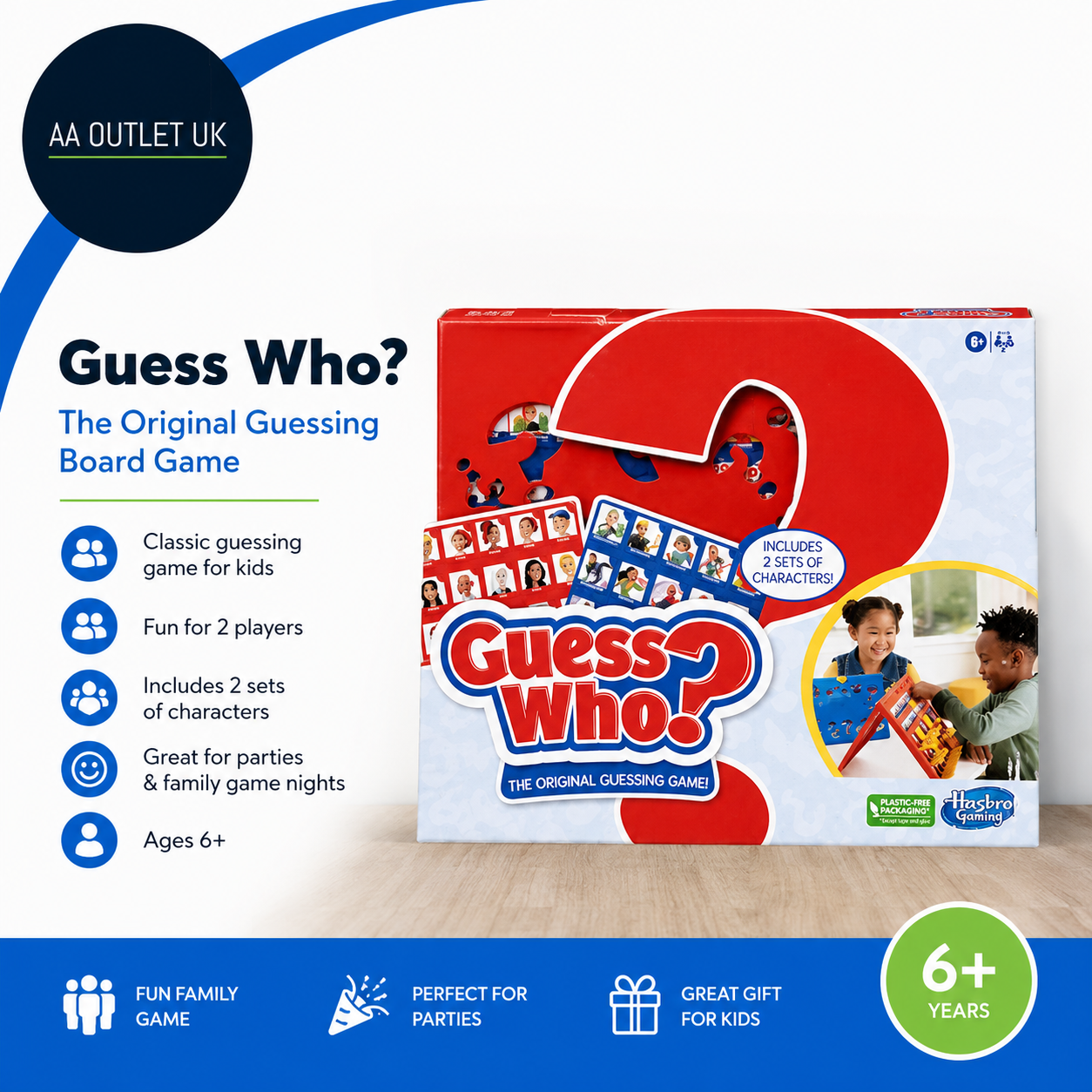 Guess Who Board Guessing Games Kids Fun Family 2 Players Party Mystery 6+