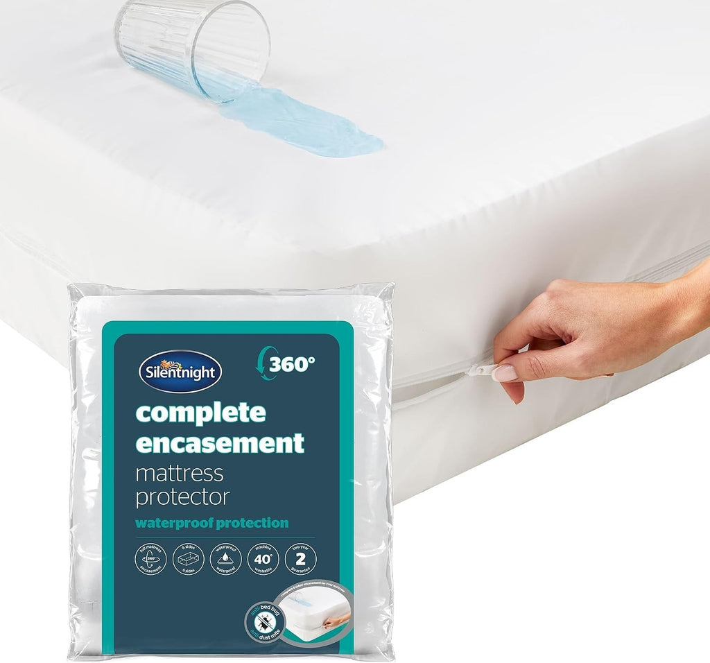 Silentnight Complete Encasement Waterproof Mattress Protect Double 30cm Deep New
