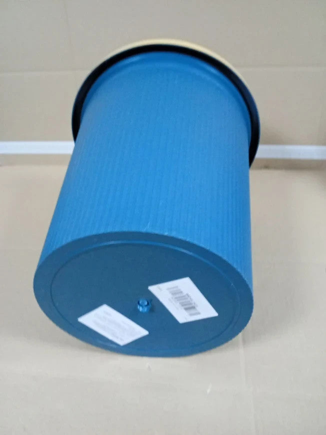 ASelected 16L Plastic Waste Paper Basket Blue Round Small Trash Can Wastebasket