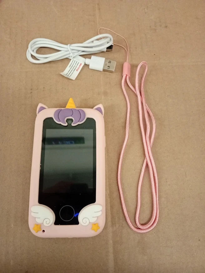 UCIDCI Unicorn Kids Smart Phone Toy Dual Camera Learning MP3 Music 3-7 Years New