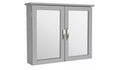 Argos Home Tongue Groove Wall Cabinet Grey 2 Doors 1 Shelf Self Assembly New