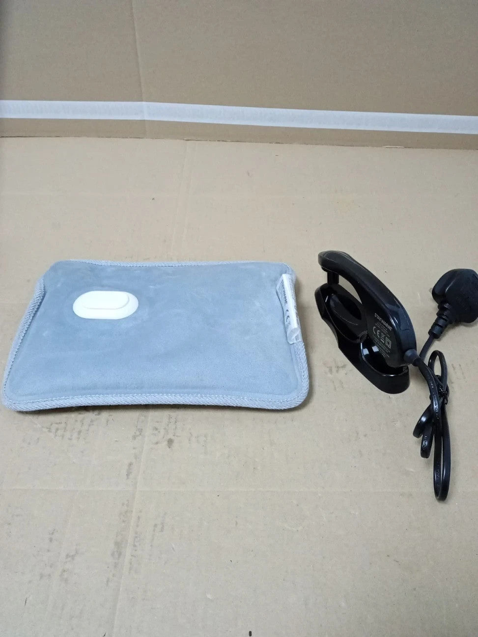StayWarm F2881GR Rechargeable Electric Fleece Hot Water Bottle Grey New