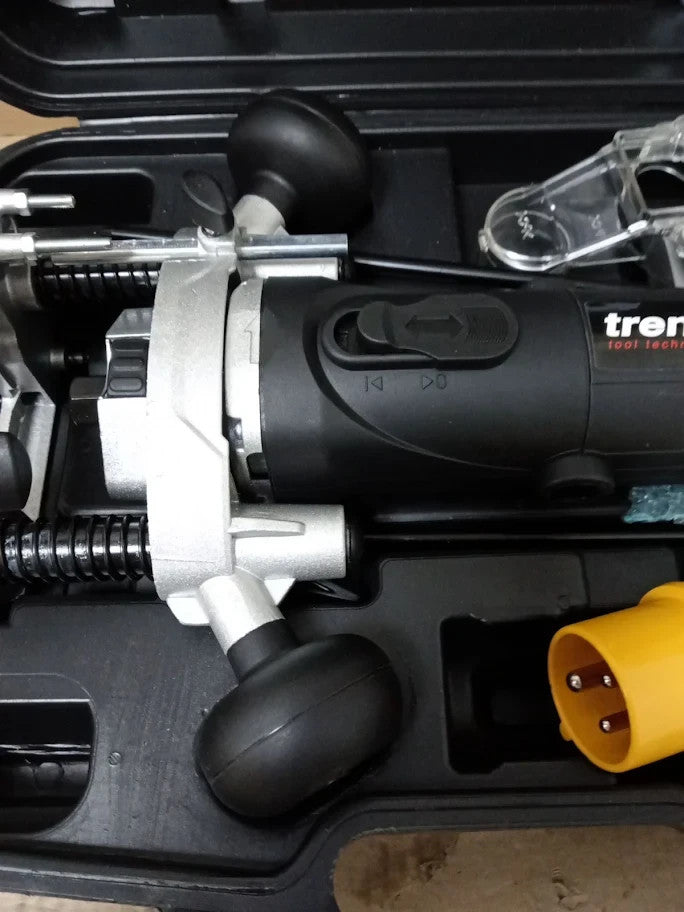 Trend T4 1/4in  Variable Speed Workshop Router Kitbox Perfect Hinge Cutting New