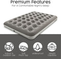 Bestway Premium Camping Double Airbed Electric Pump Inflatable 191x137x22cm New