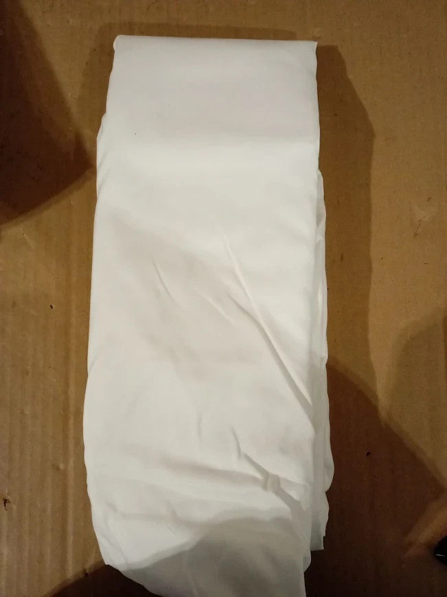 Amazon Basics Bedding Soft Microfibre Double Fitted Sheet 135x190cm White New