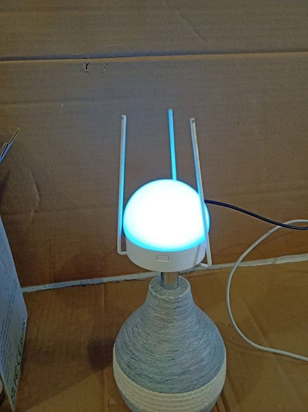 Intelive Small Rechargeable Cordless Ceramic Table Lamp Remote 3.3x4.76x10.6in