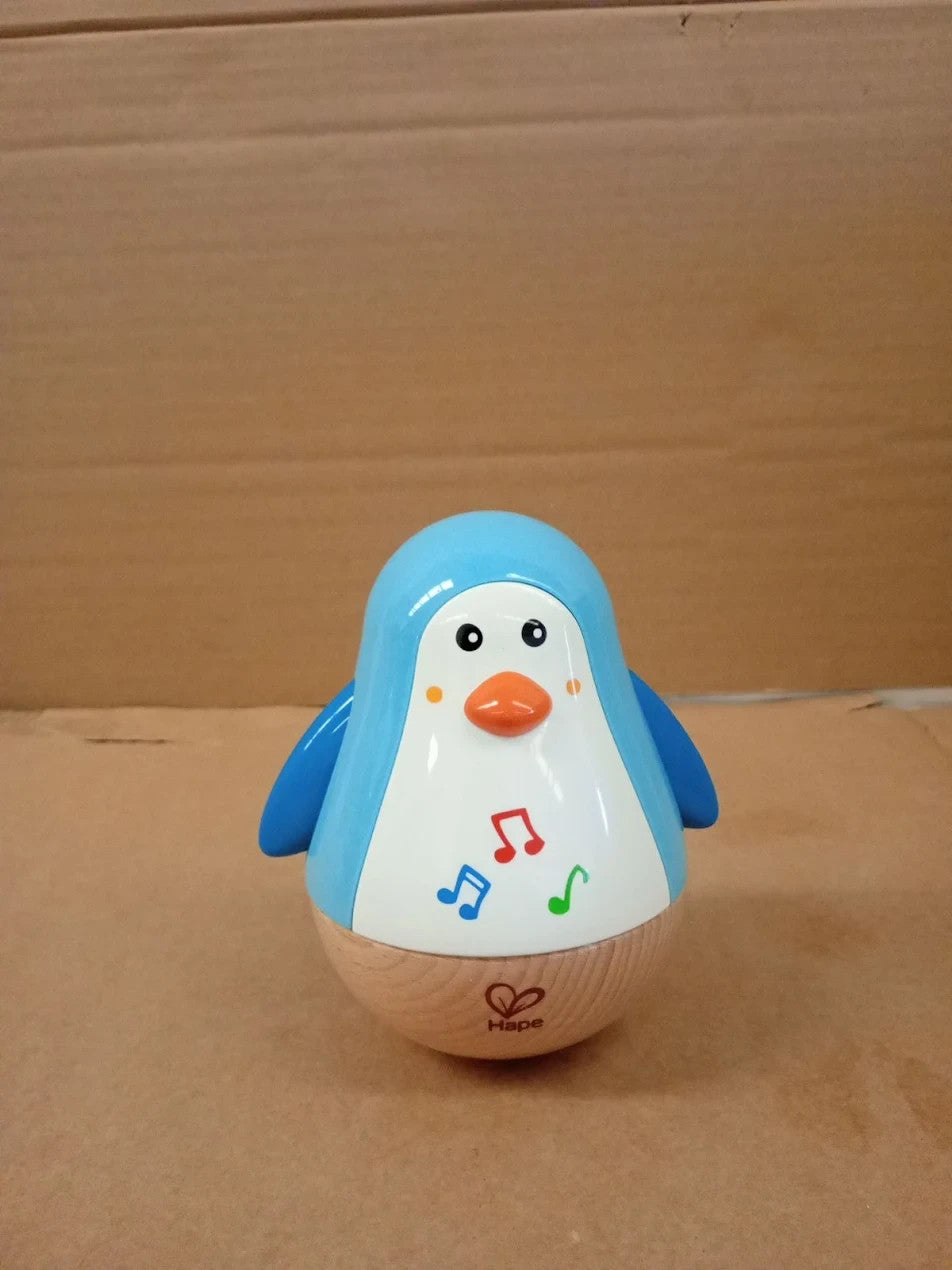 Hape Penguin Musical Wobbler Colourful Wobbling Melody Penguin Toy 6 Months+
