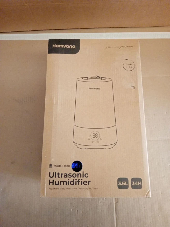 Homvana 3.6L Humidifier Bedroom Cool Mist 34H Quiet Ultrasonic Oil Diffuser New