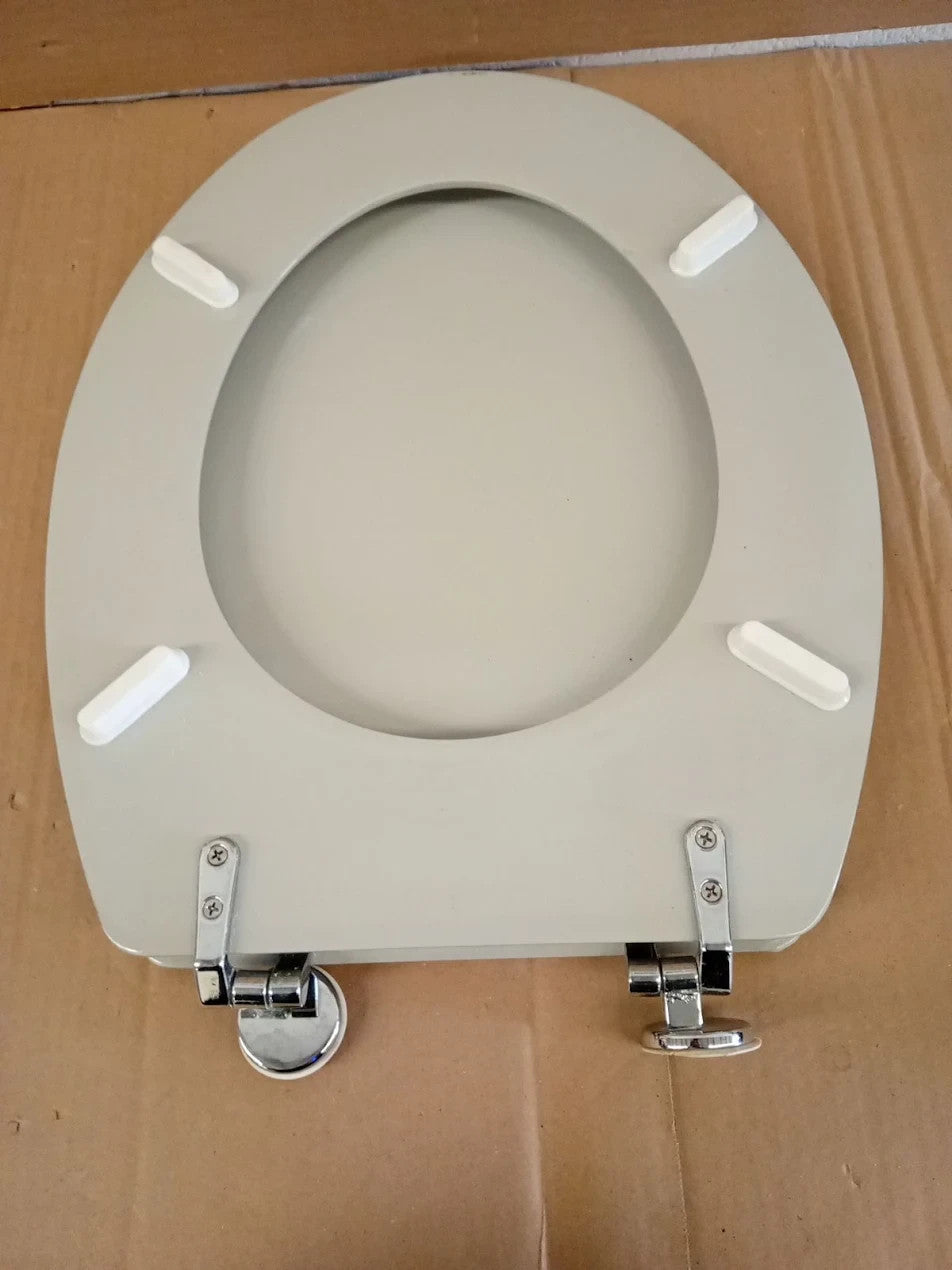 Argos Home Shell Moulded Wood Toilet Seat Adjustable 41.9x37.2x6.2cm