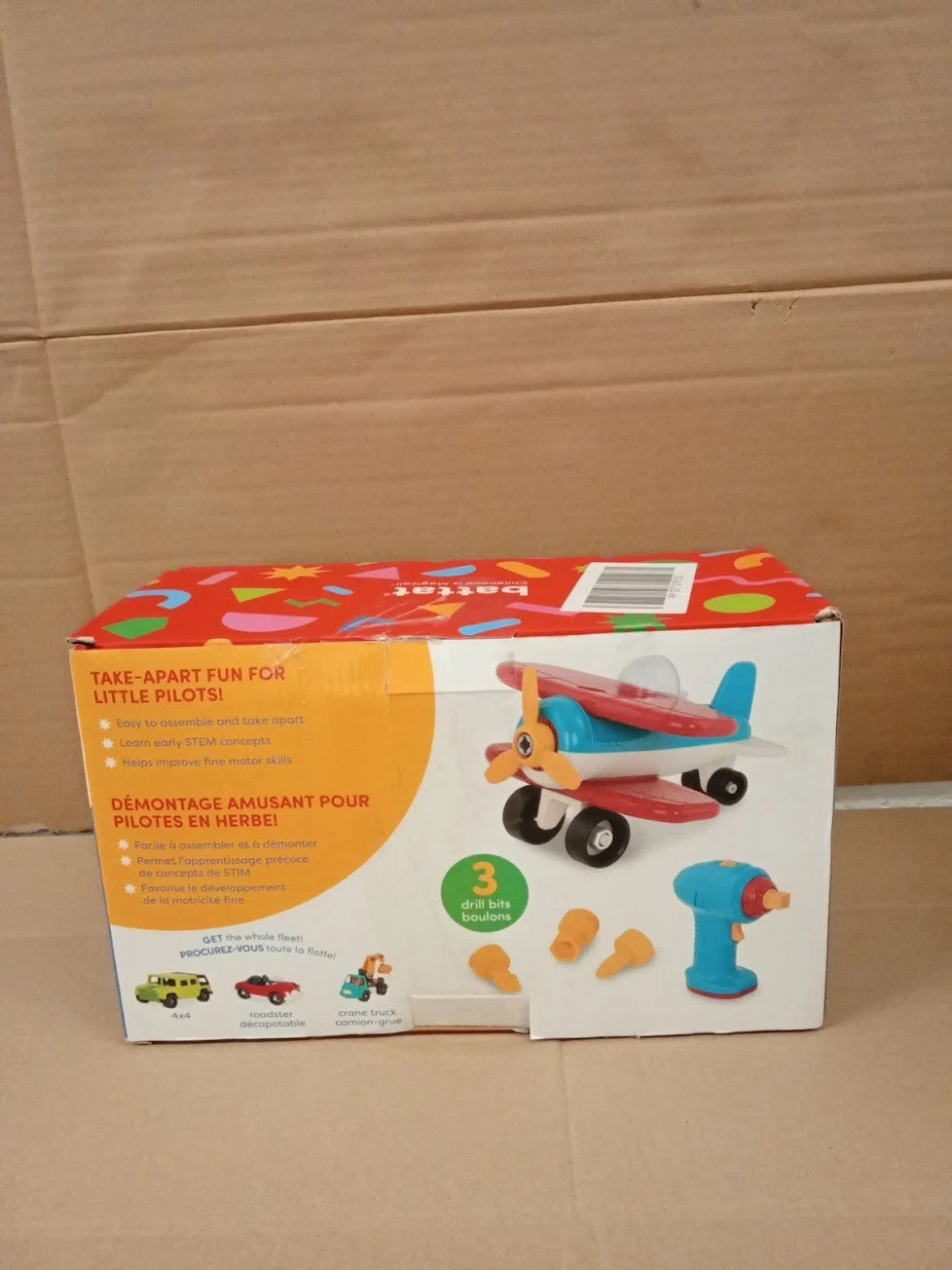 Battat Classic Construction Pretend Play Toddler Dexterity Building Age 3+ New