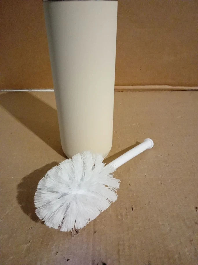 Habitat Toilet Brush 38.5x9.5x9.5cm Cream And Silver New