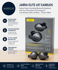 Jabra Elite 65t Earbuds Passive Noise Cancelling Bluetooth Earphones Black