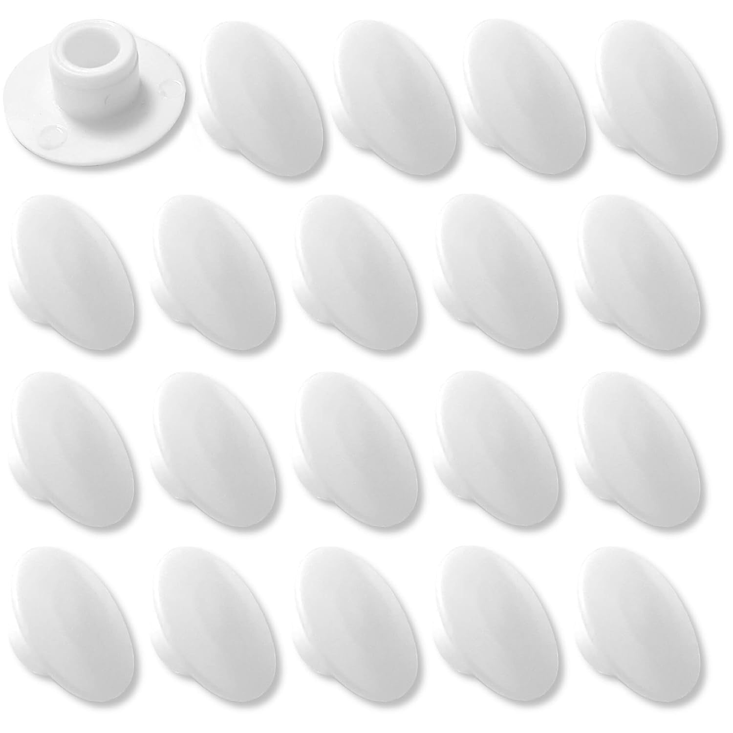 Cyclingcolors 20x Screw Cover Cap M6 White Plastic Hexagon Allen Head Hole New
