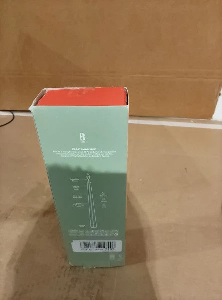 Bolsius Tapered Ivory 8 Pack 24.5cm Decorative Household Candle Vegan Wax New