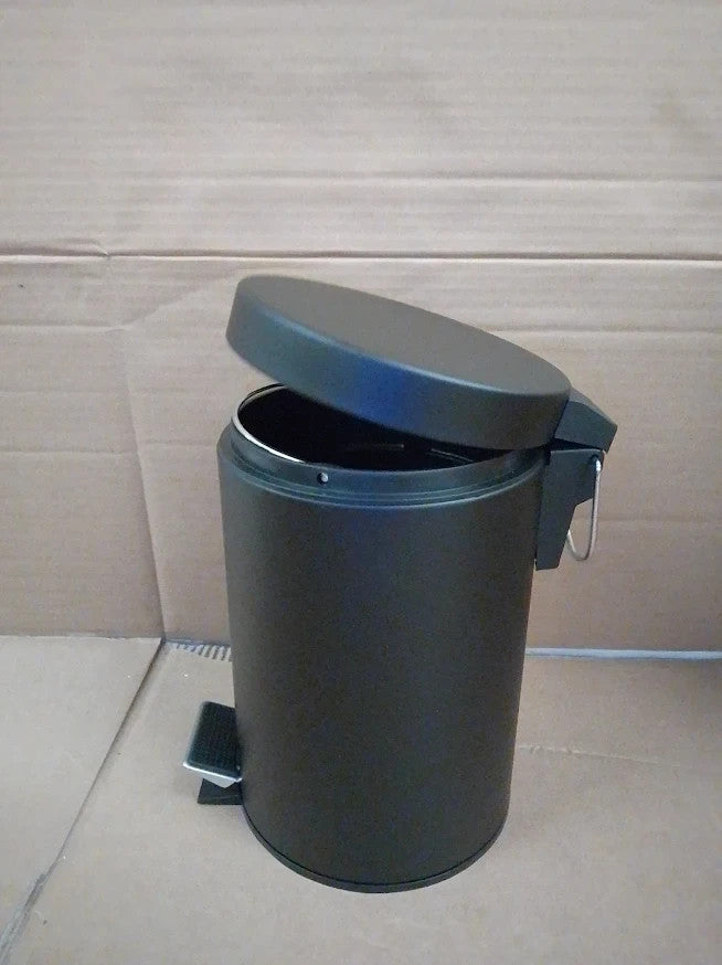 Argos Home 3 Litre Bathroom Pedal Bin Black Small Waste Quality Design Durable