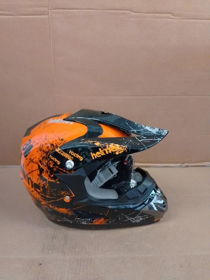 UIGJIOG Motocross Helmet Goggles Gloves Full Face Off Road Motorcycle Small New