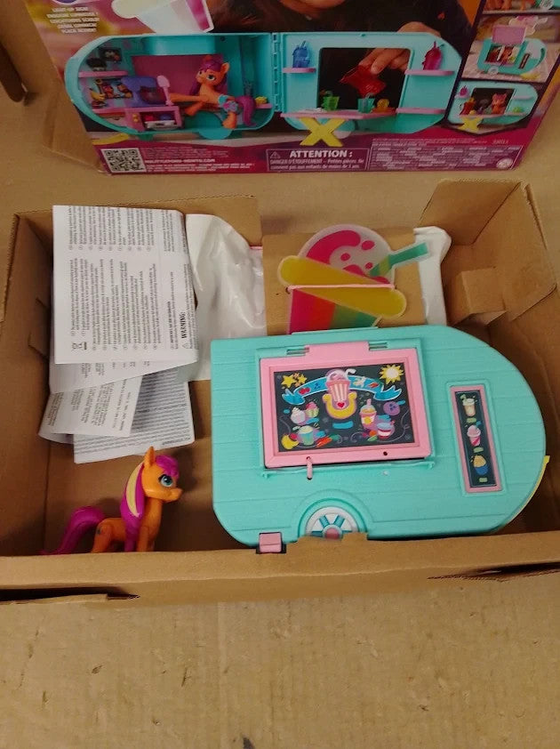 My Little Pony Sunny Starscout Smoothies Truck Pony Hoof Heart 3+ New