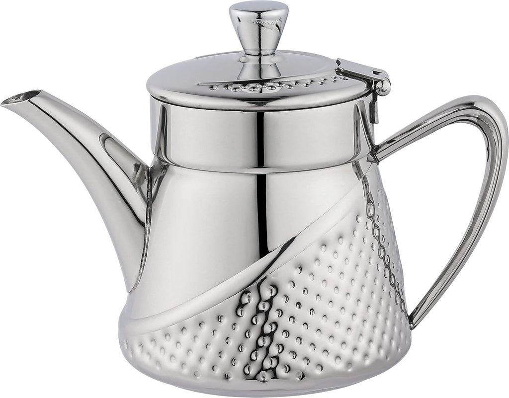 Cafe Ole AHT035 Tea Po, Stainless Steel 35oz 9.5x12.5x21.5cm Silver New