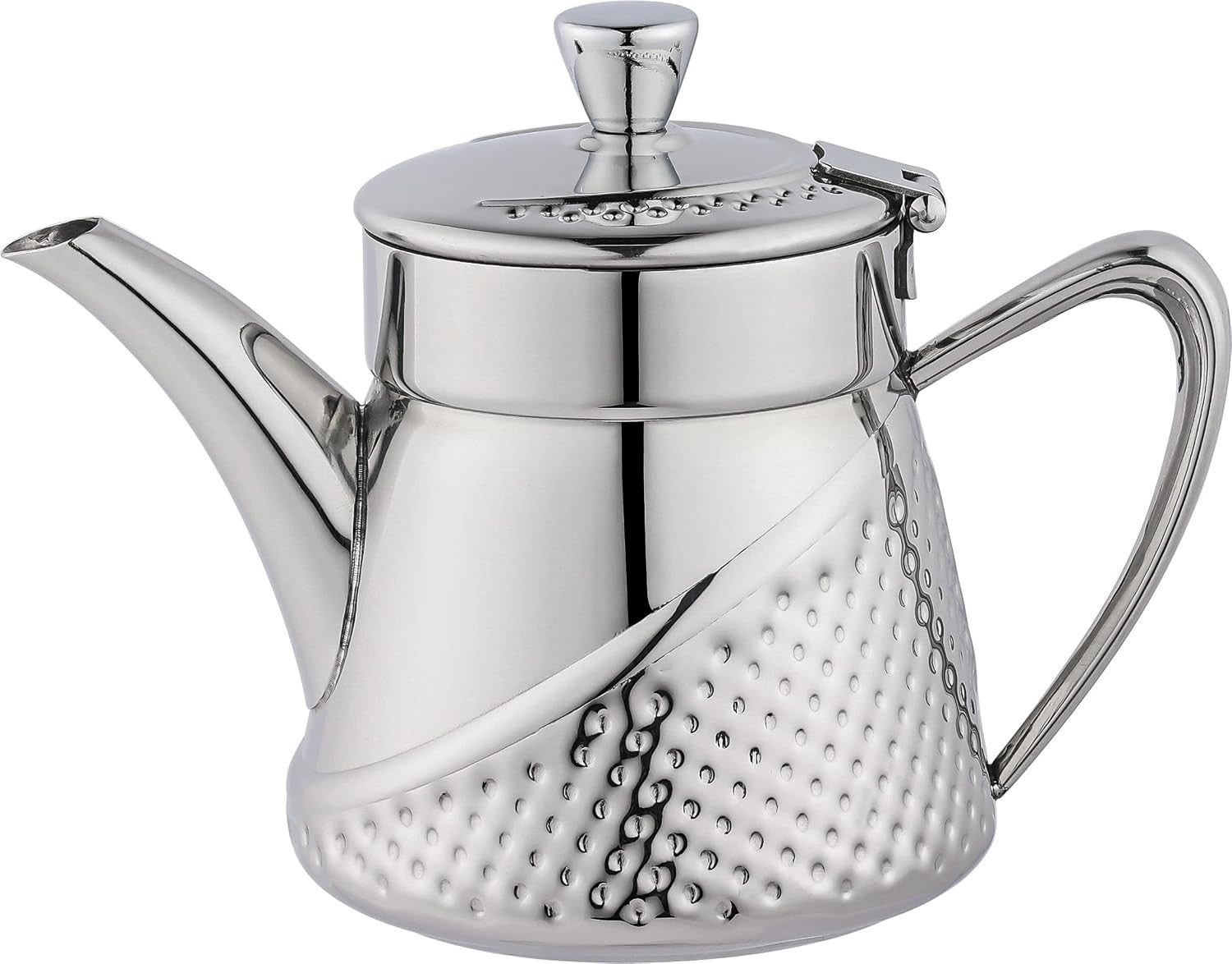 Cafe Ole AHT035 Tea Po, Stainless Steel 35oz 9.5x12.5x21.5cm Silver New