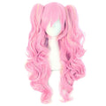 Mapof Beauty Lolita Long Curly Clip On Ponytails Wig Pink 7.87x5.91x1.97cm New