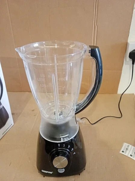 Geepas 2in1 Jug Smoothie Blender 1.5L Ice Crusher Stainless Steel 17x17x40cm