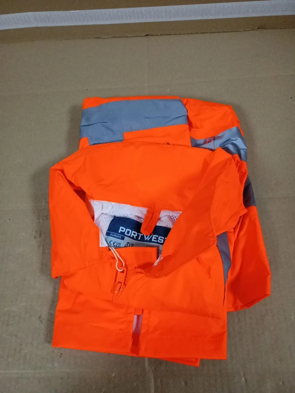 Portwest H440 High Vis Rain Jacket 1 Piece Orange Waterproof Size XS New