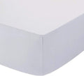 Plain Polycotton Percale Fitted Bed Sheets Shrinkage Super King 183x198cm New