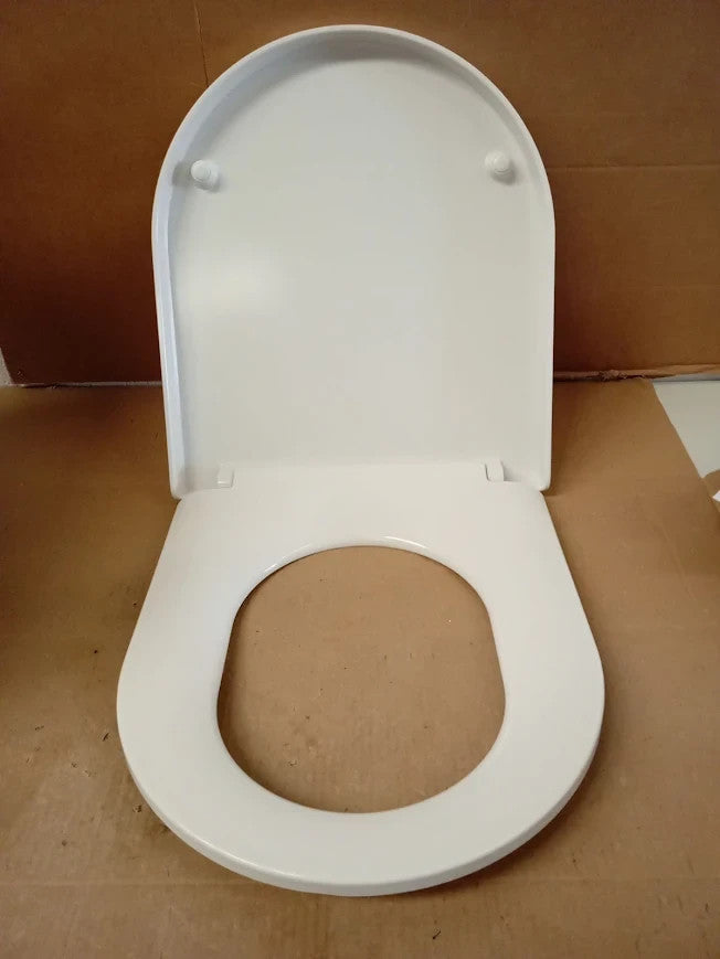 Argos Home Soft Close D Shaped Toilet Seat White 41.5x36.1x5.1cm