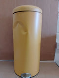 Habitat 30 Litre Domed Pedal Bin Mustard Kitchen Waste Quality Design Durable