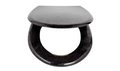 Argos Home Black Glitter Slow Close Toilet Seat Bathroom Replacement Design New