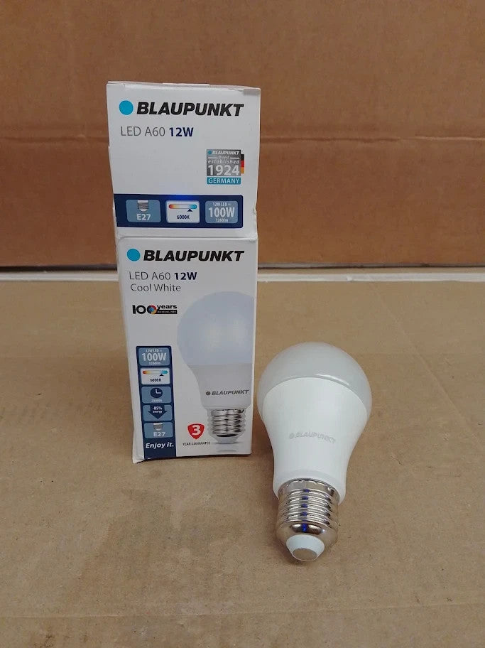 Blaupunkt LED Bulb Classic A60 lamp E27 Base Screw 12W Replaces 100W New