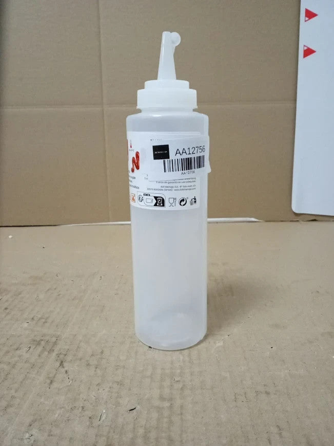 Ibili 773904 Plastic Squeeze Bottle White 400ml New