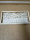 Nusteel Mosaic Tray Luxurious Bath Countertop Holder Guest Hand Towel