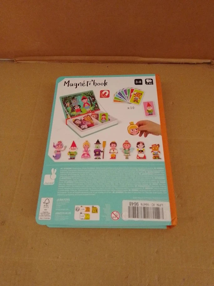Janod Magnetic Book Story Book Magnetic Educational Set Encourages Motor 3+