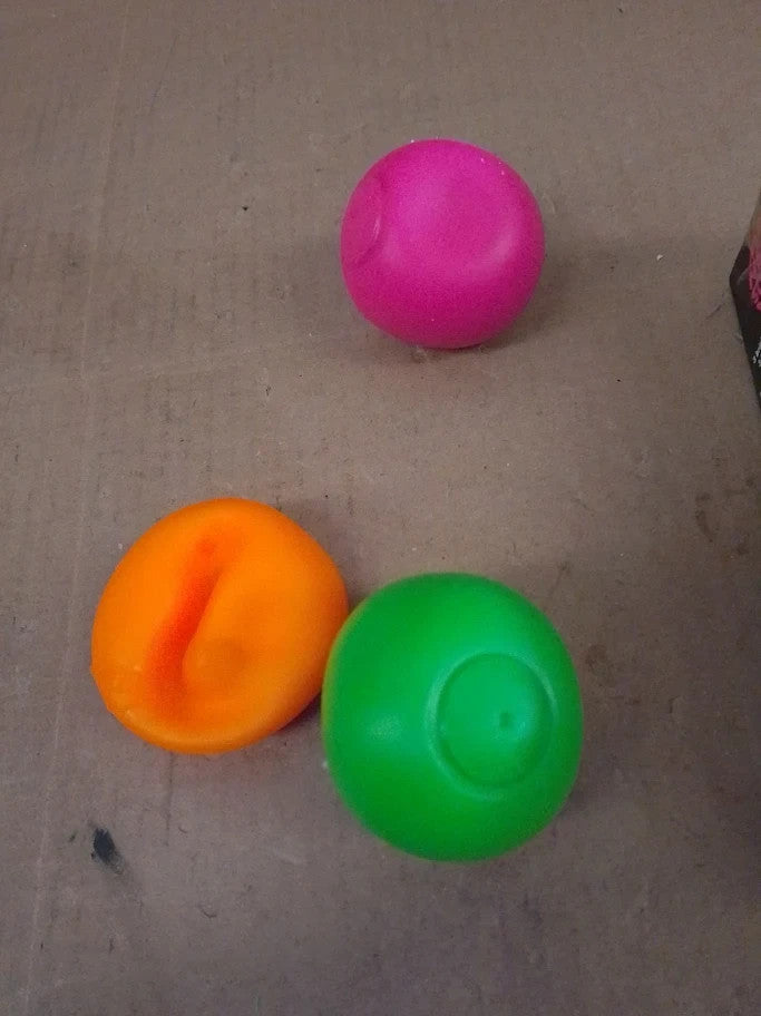 Tobar Neon Diddy Squish Ball Tactile Fidget Toys Pack of 3 5.4x5.4x5.4cm